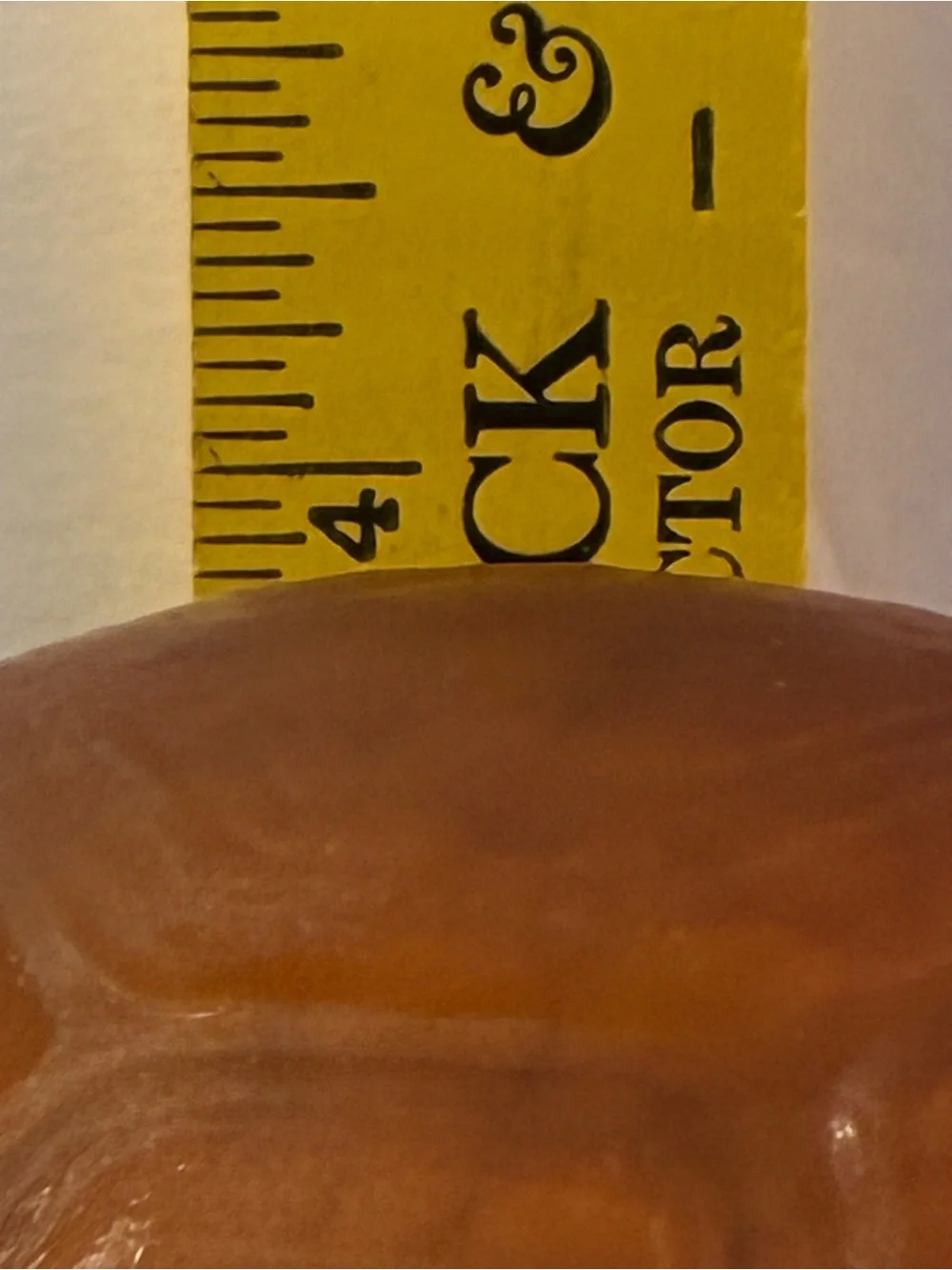 Vintage Amber Glass Turtle Lamp Bronze Tone Cast Metal 8.5